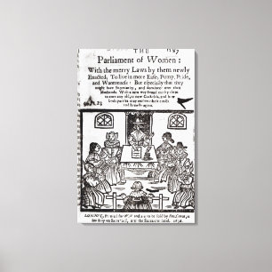 Toile Le Parlement des femmes, 1656