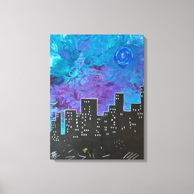 Toile Le paysage urbain de Michael (Recto)