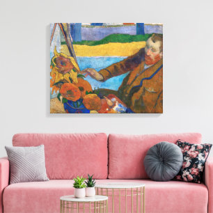Toile Le peintre des tournesols   Paul Gauguin  
