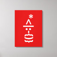 Le Père Noël avec la barbe Émoticon de Noël