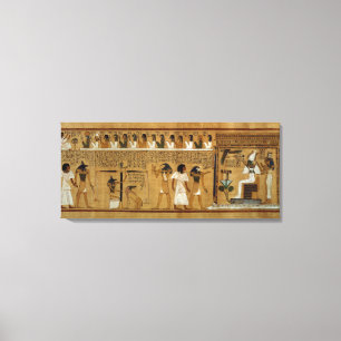 Toile Le pesage du coeur contre la plume de Maat