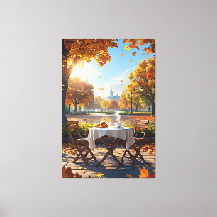 Toile Le petit-déjeuner d'automne