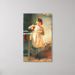 Toile Le petit déjeuner de Kitty