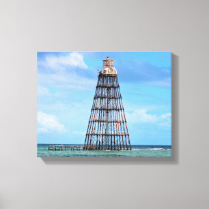 Toile Le phare principal de sable, la Floride a