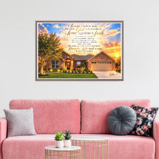Toile Le plan de Dieu ressemble à une maison Inspiration