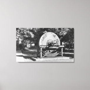 Toile Le plus grand ranch de Buffalo de meule des mondes