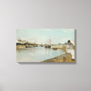 Toile Le port chez Lorient, 1869 (huile sur la toile)