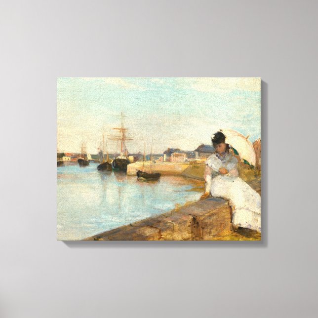 Toile Le port de Lorient par Berthe Morisot (Recto)