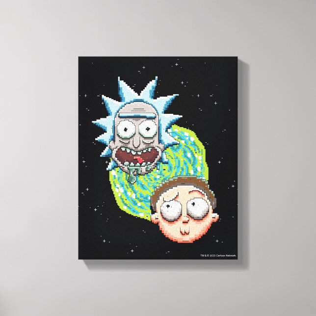 Toile Le Portrait de Rick et Morty (Recto)