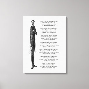 Toile Le Président Abraham Lincoln rend hommage au poème