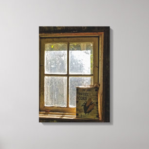 Toile Le produit vintage signent dedans la fenêtre du