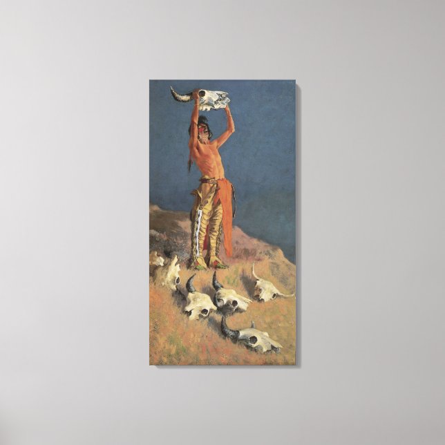 Toile Le retour du bison by Frederic Remington (Recto)