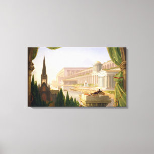 Toile Le rêve de l'architecte (par Thomas Cole)