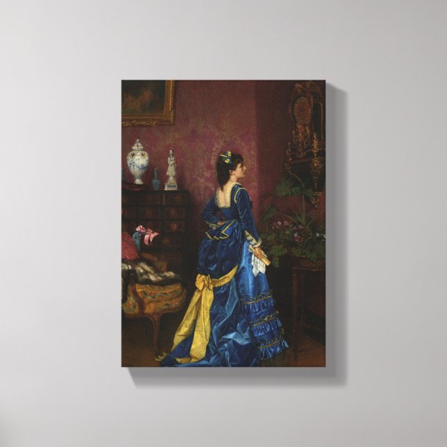 Toile Le Robe Bleu par August Toulmouche (Recto)