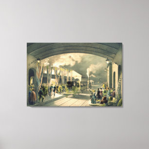 Toile Le roi à la nouvelle station croisée (litho)