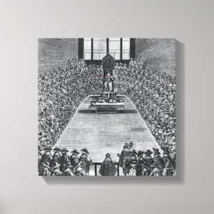 Toile Le roi James I à la Chambre du Parlement, 1624