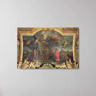 Toile Le roi Louis XIV ordonne une attaque simultanée