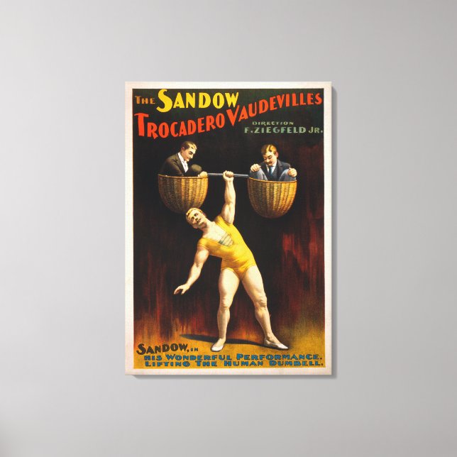 Toile Le Sandow Trocadero Vaudevilles (Recto)