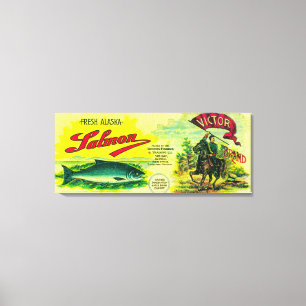 Toile Le saumon de Victor peut la baie de LabelYes, AK