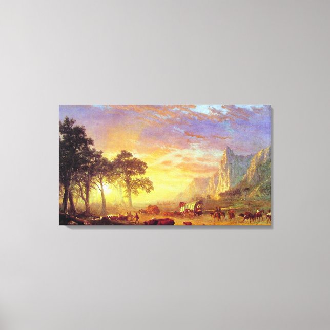Toile Le sentier de l'Oregon - Albert Bierstadt (Recto)