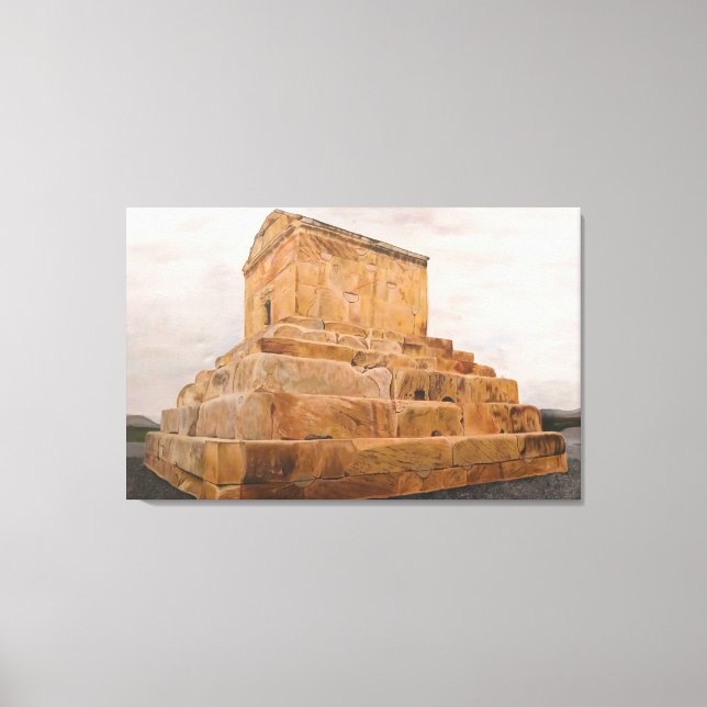 Toile Le Silence Éternel de Pasargadae (Recto)