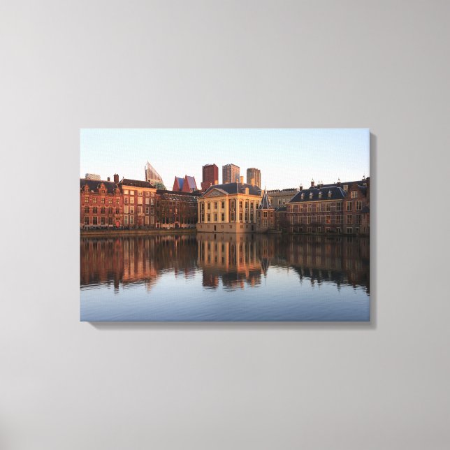 Toile Le skyline de La Haye dans la Pays-Bas (Recto)