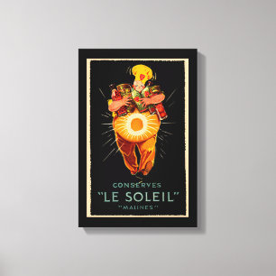 Toile Le Soleil Conserve Une Annonce Vintage