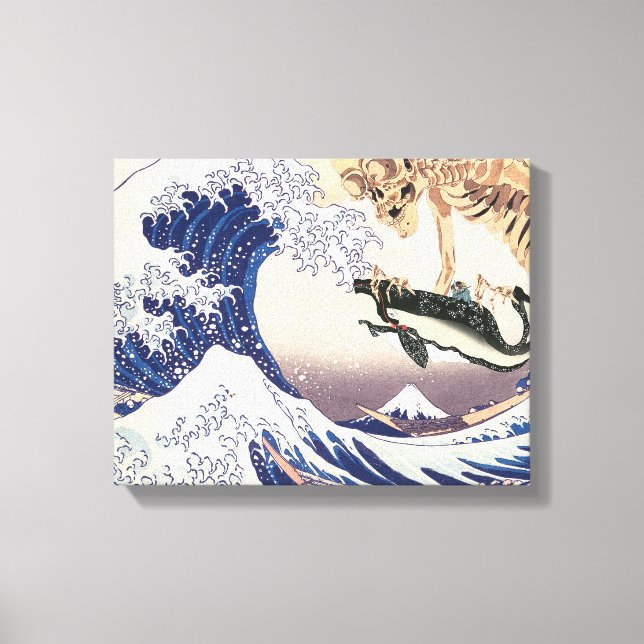 Toile Le spectre des squelettes à la grande vague (Recto)