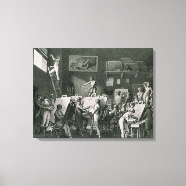 Toile Le Studio de Jacques Louis David (Recto)