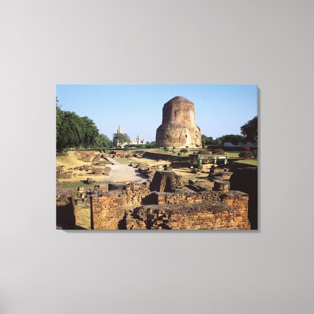 Toile Le stupa de Dhamekh, c.500 ap. (Recto)