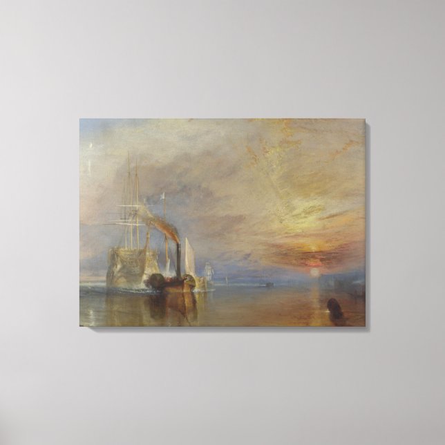 Toile Le Temeraire de combat (par J.M.W. Turner) (Recto)