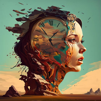 Toile Le temps est tout dans votre esprit