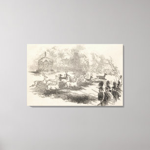 Toile Le tir des cerfs à Gotha