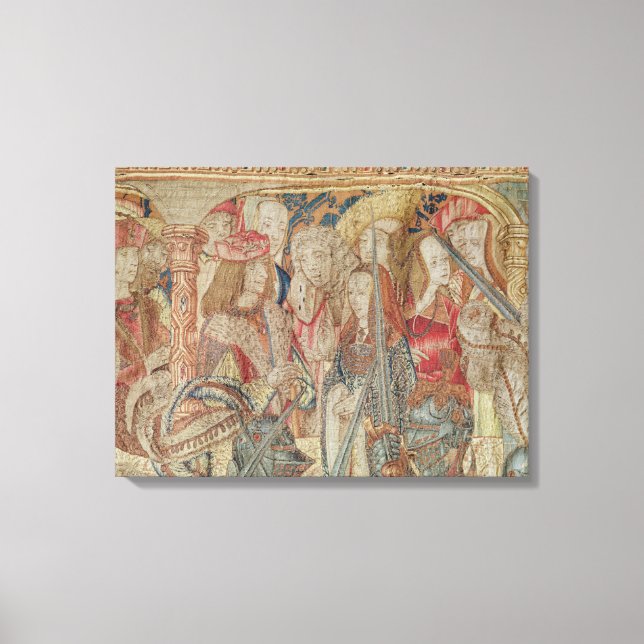 Toile Le Tournoi, tapisserie verticale (Recto)