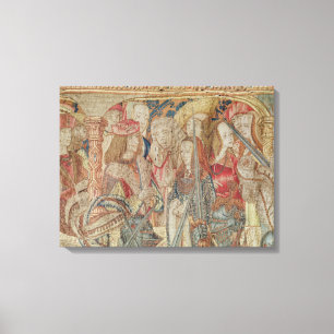 Toile Le tournoi, tapisserie verticale de métier à