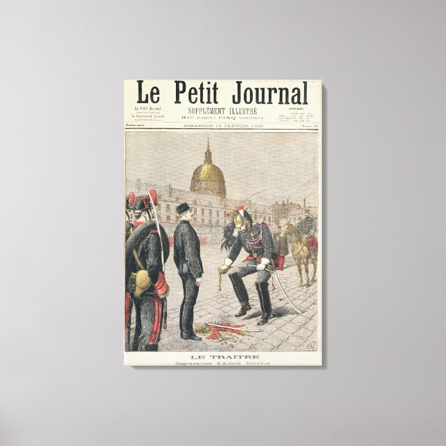 Toile Le traître la dégradation d'Alfred Dreyfus (Recto)