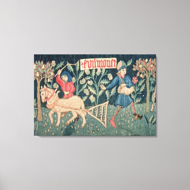 Toile Le travail des mois, Alsace (tapisserie) Vict (Recto)