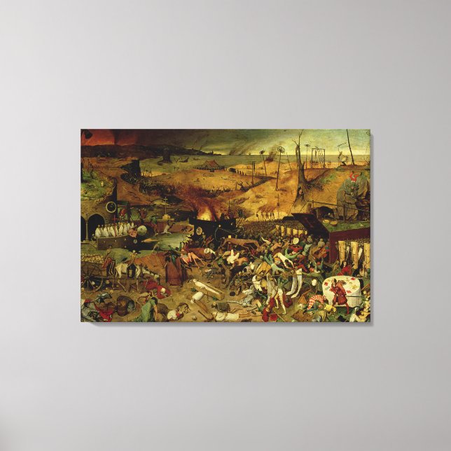 Toile Le triomphe de la mort, c.1562 (huile sur panneau) (Recto)