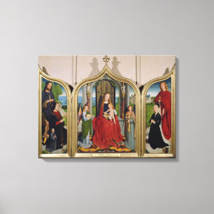Toile Le triptyque de la famille de Sedano, c.1495-98