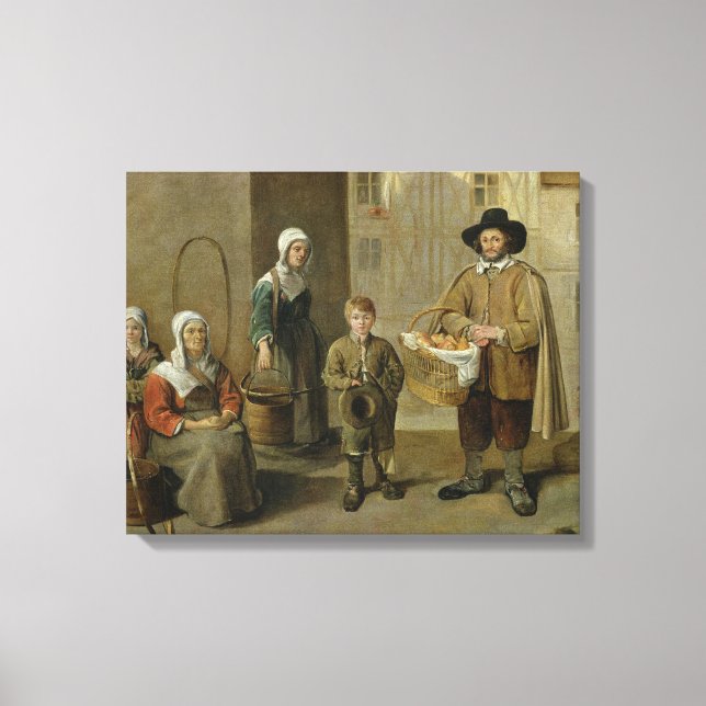 Toile Le vendeur de pain et les transporteurs d'eau (Recto)