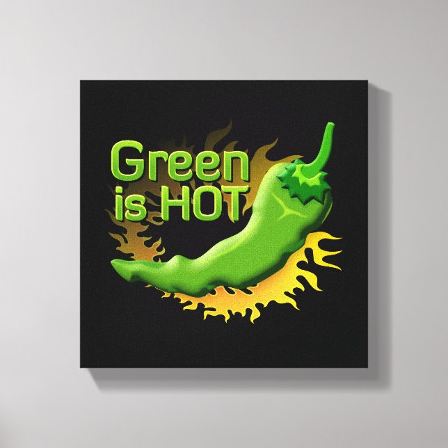 Toile Le vert est CHAUD (Recto)