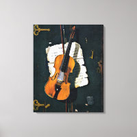 Le Vieux Violon, peinture d'art
