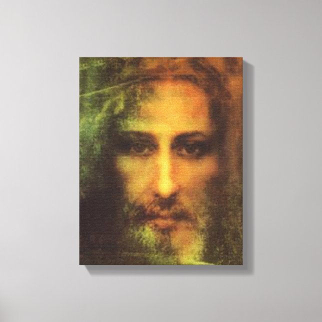 TOILE LE VISAGE SAINT DE NOTRE SEIGNEUR ET SAUVEUR, JÉSU (Recto)