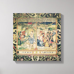 Toile Le vol en l'Egypte et l'adoration de