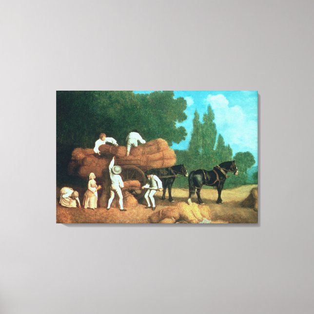 Toile Le Wagon De La Récolte (Recto)