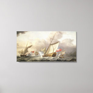 Toile Le yacht royal "Mary" échangeant des saluts