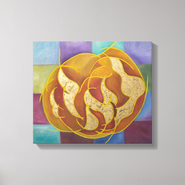 Toile Leah - Hebrew Letters Kabbalah (Recto)