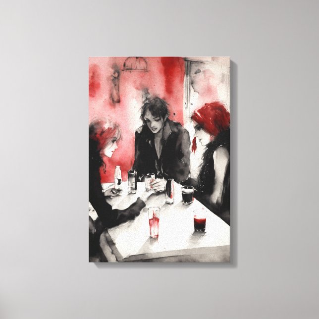 Toile L'Eau Lys Canvas Mur Art (Recto)