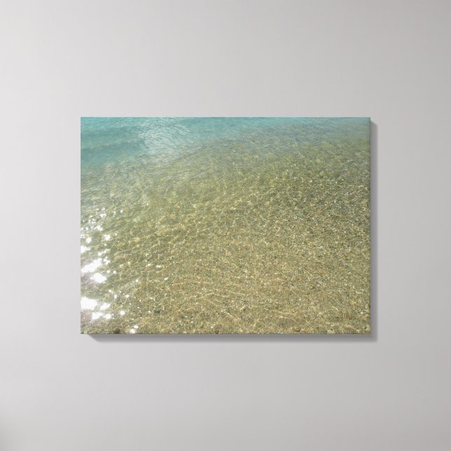 Toile L'eau sur la plage I Photographie Abstraite de la  (Recto)