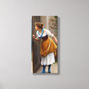 Toile L'Eavesdropper (par Eugene de Blaas)